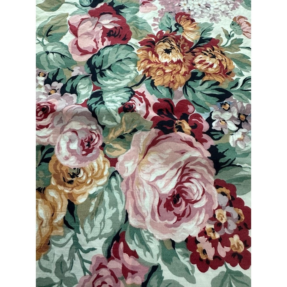 Ralph Lauren VTG Allison Floral Print Standard Sz Pillow Cases 80s-90s Pair of 2